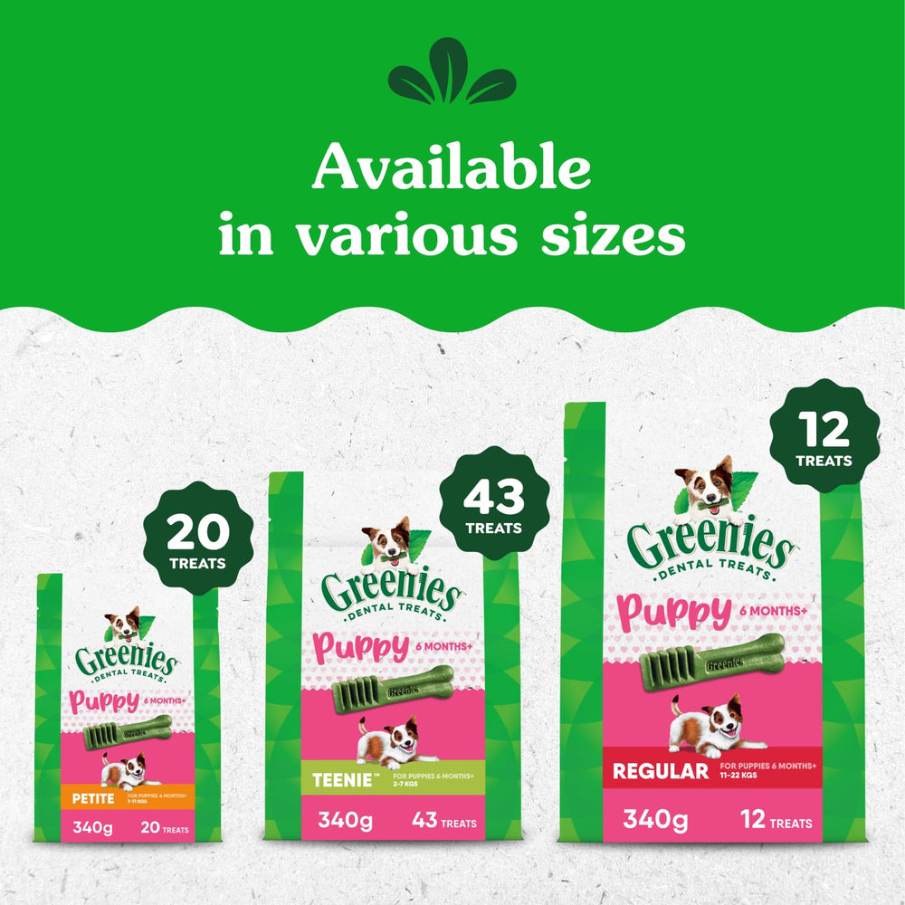 Ingrédients naturels et nutriments dans Greenies Puppy, compléments pour le bien être.