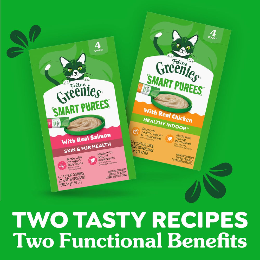 Purées féline Greenies – hydratation quotidienne.