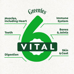Prébiotiques naturels Greenies Smart Essentials, soutien digestif doux.