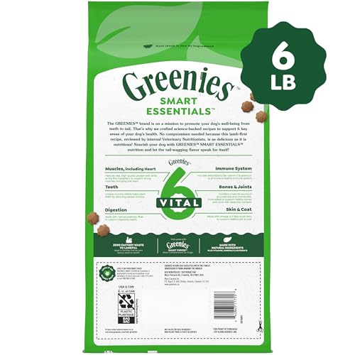 Greenies Smart Essentials – sac de 6 lb pratique pour les repas quotidiens.