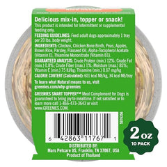 Greenies Smart Topper, pois visibles, texture naturelle et saveur ajoutée.