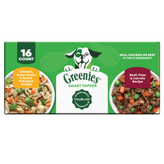 Greenies Smart Topper poulet avec haricots verts et patates douces, saveur irrésistible pour chien