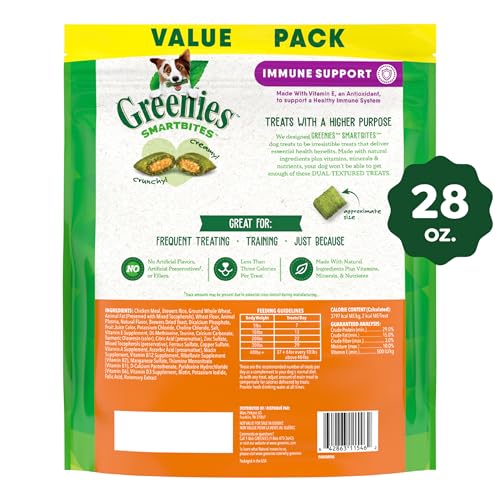 Greenies Smartbites : vitamine E, présentation immunité, pour un quotidien sain.