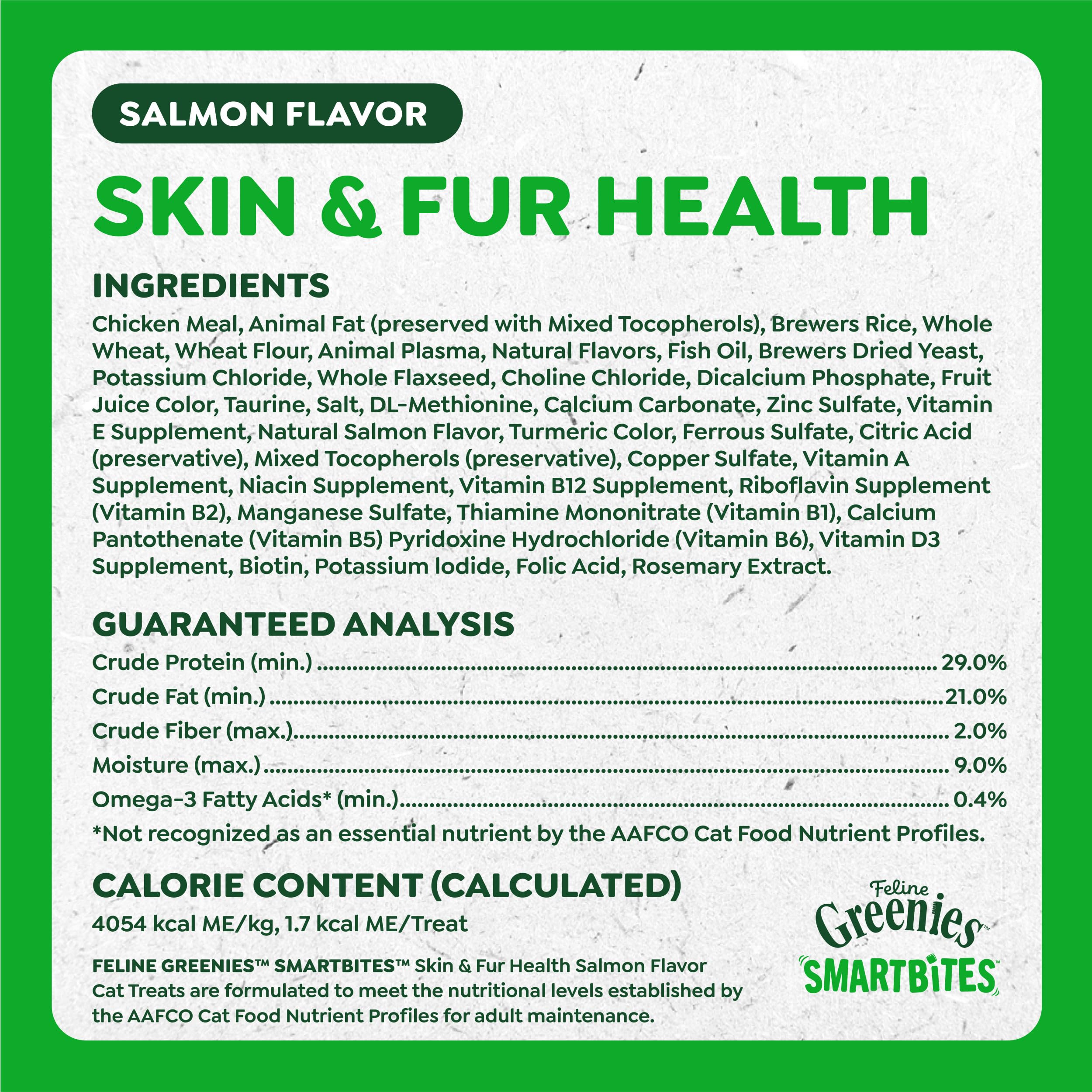 Greenies Smartbites omega-3 source naturelle pour peau et poil