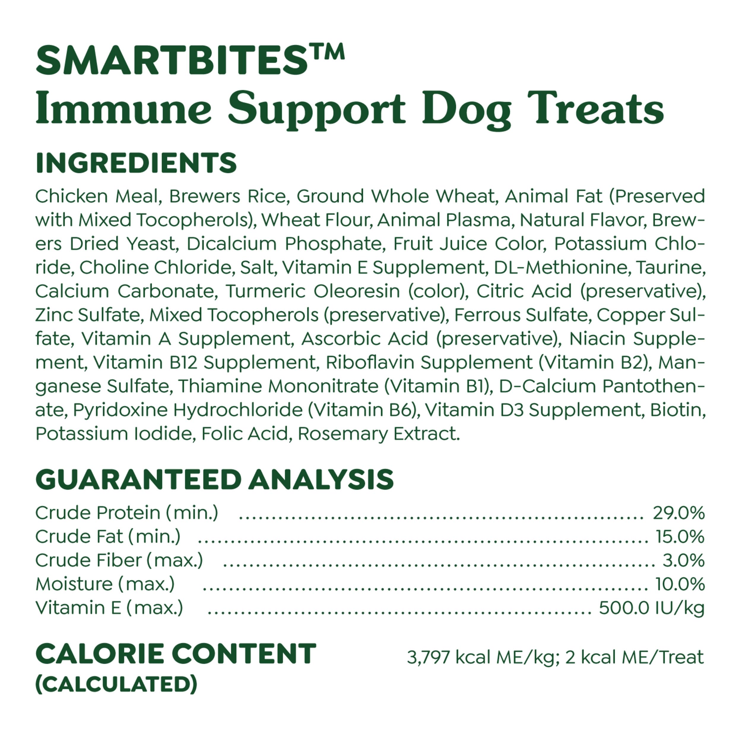 Greenies Smartbites : saveur poulet irrésistible pour chiens adultes.