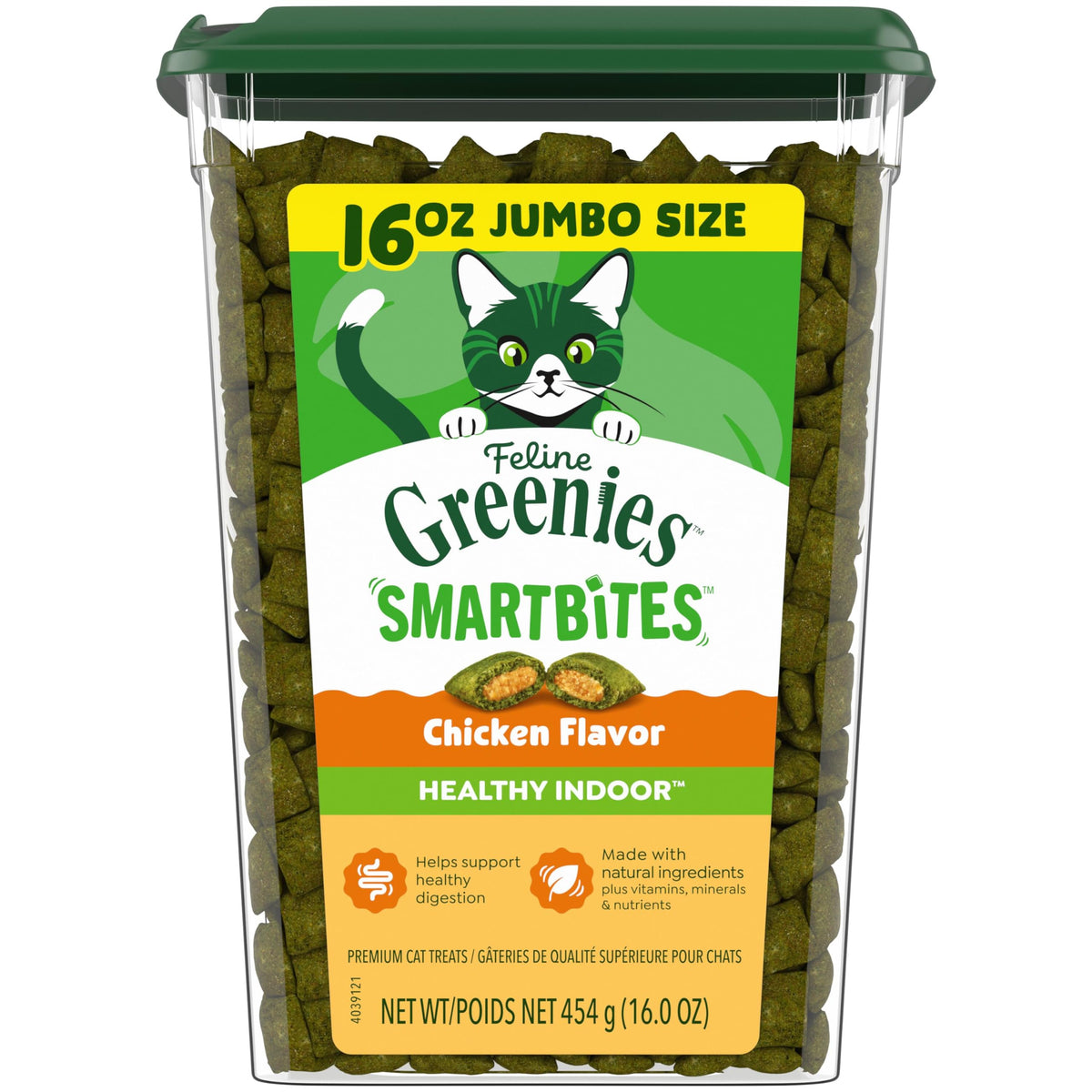 Greenies Smartbites dans le tube 16 onces, pratique pour des friandises quotidiennes.
