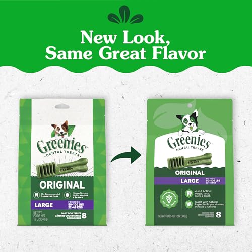Greenies texture douce pour chiens, montre une mastication sécurisée.