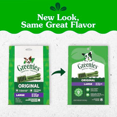 Greenies texture douce pour chiens, montre une mastication sécurisée.