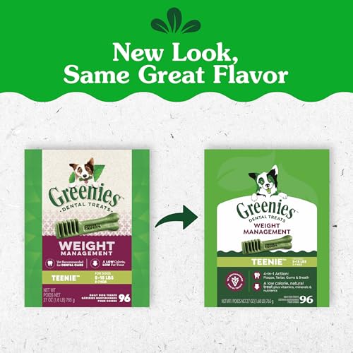 Texture unique Greenies pour dents mieux nettoyées et gencives soutenues.