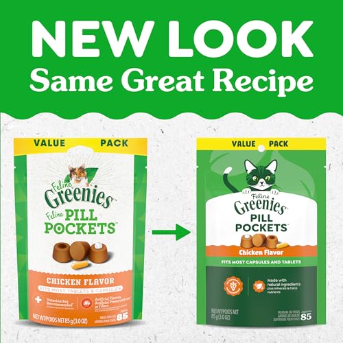 Greenies utilisation simple pour chat, pilule cachée et friandise appréciée