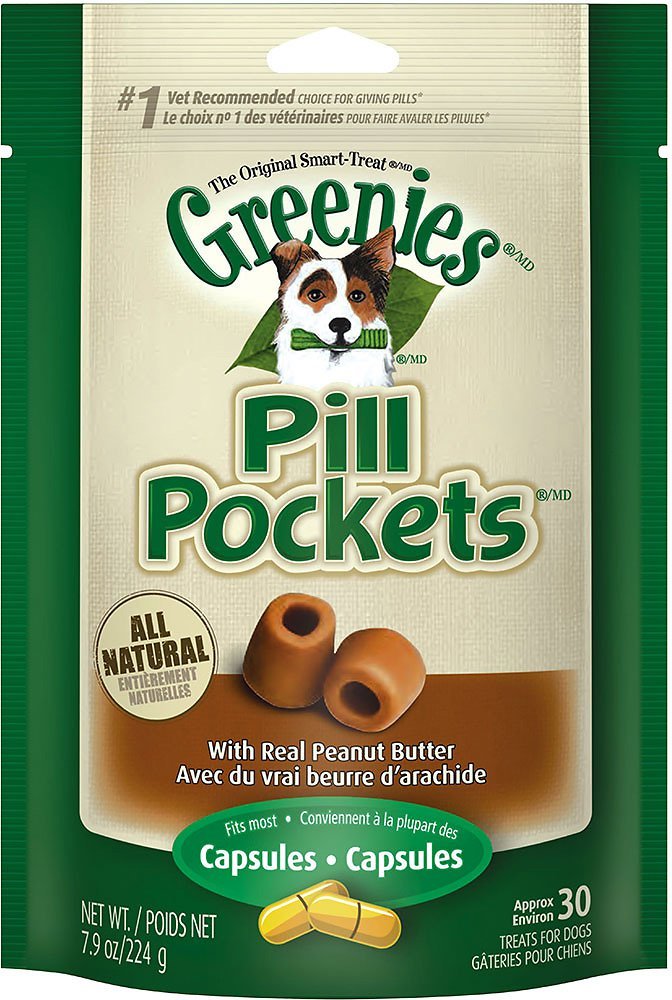 Utilisation simple: déposer la capsule dans la poche Greenies et fermer.