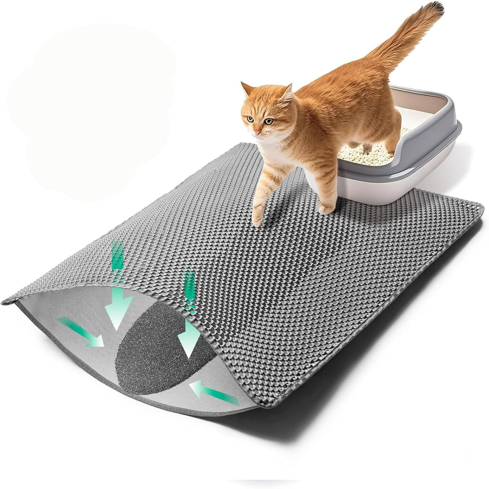 Grely Tapis Litière XXL design pliable pour rangement.