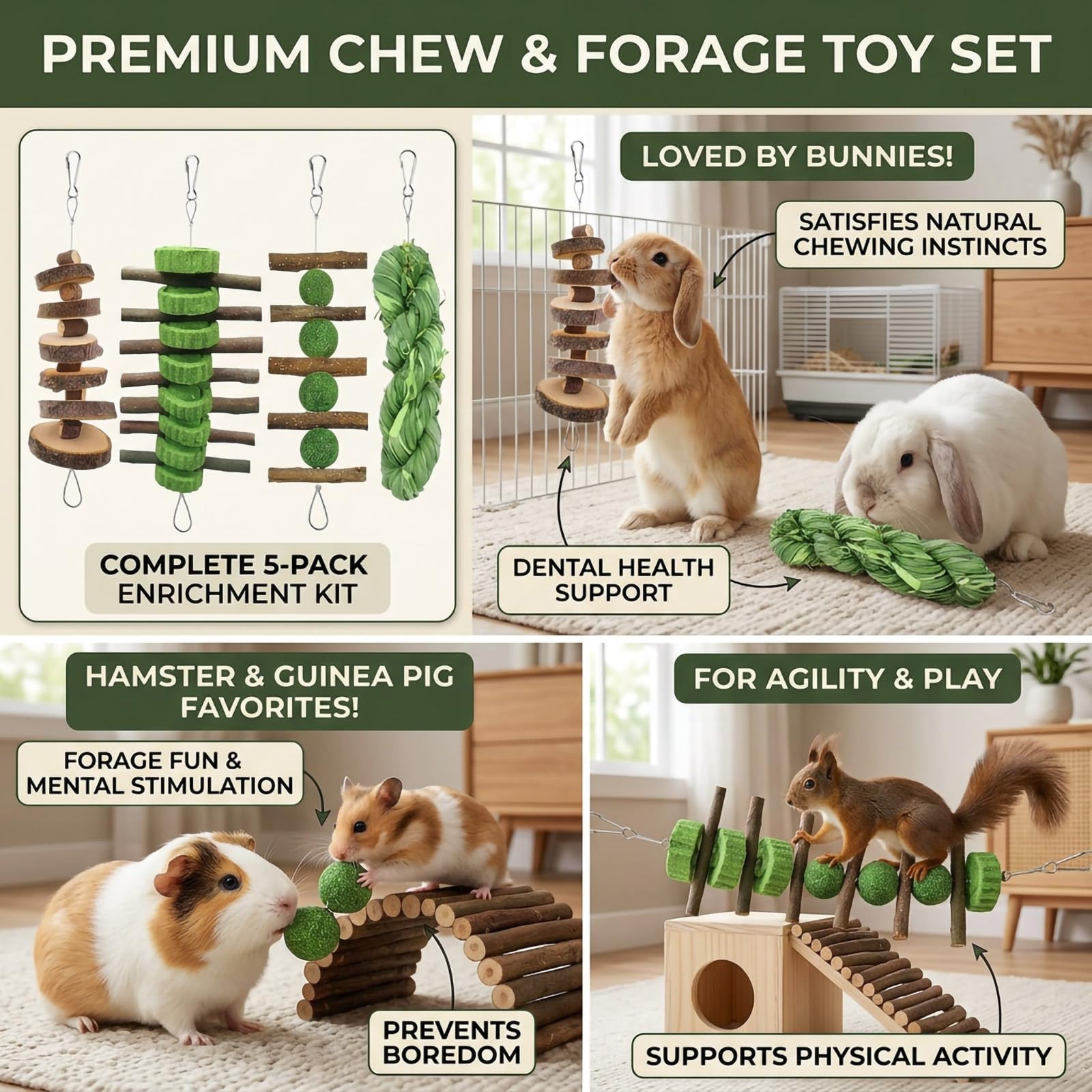 Grembeb cadeau pour animaux de cage, option ludique et utile.