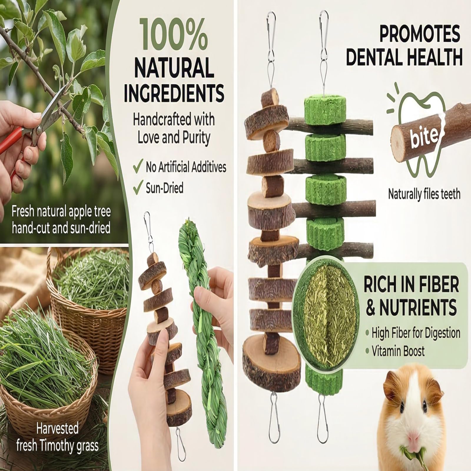 Grembeb gateau-alfalfa, friandise naturelle pour diversifier l’alimentation et occuper l’animal.