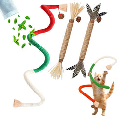 Jouet GREMBEB pour chat avec herbe à chat, trio stimulant le jeu.
