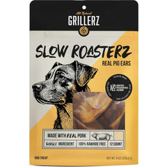 Grillerz Oreilles de Porc Réelles – emballage de 12 pièces prêt à l'emploi, sans additifs.