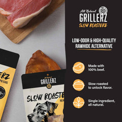Grillerz Oreilles de Porc Réelles – chien en action, collations durables et satisfaisantes.