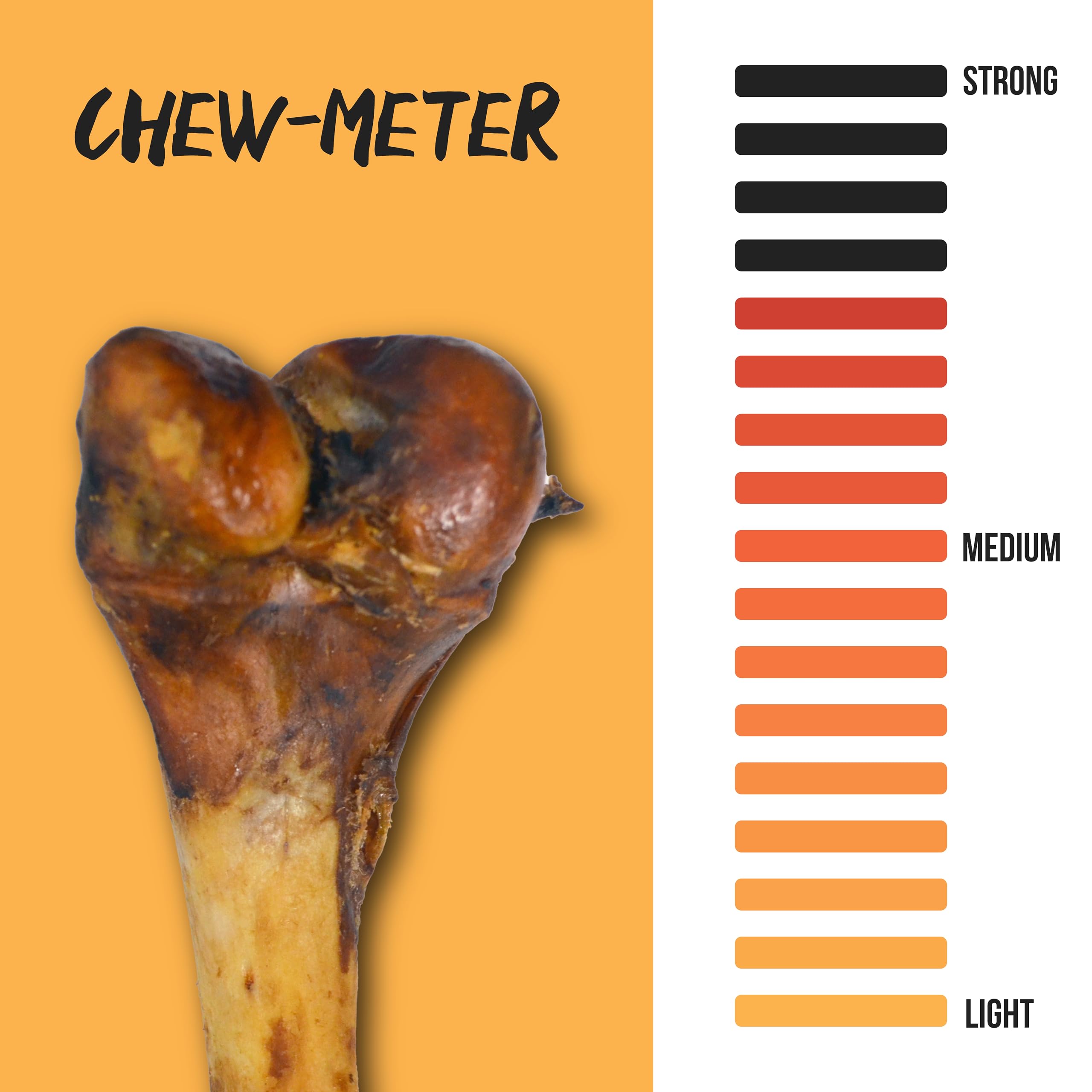 Grillerz os de porc – longue durée, bouchée solide pour les chiens actifs.