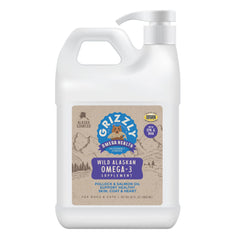 GRIZZLY PET PRODUCTS Omega Health – Bouteille, peut soutenir peau et pelage sains.