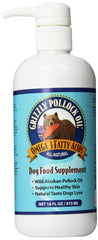 GRIZZLY Pollock Oil - Bouteille avec pompe, peau saine et pelage lustré