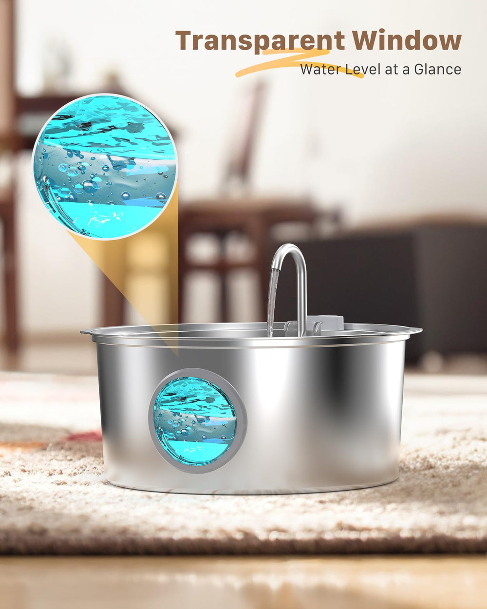 Fontaine GROOKPET silencieuse à 25 dB pour la tranquillité