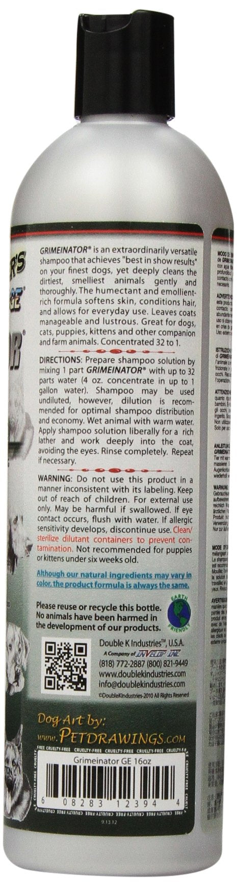 Groomer's Edge Grimeinator – application mousseuse facilitant le démêlage du pelage.