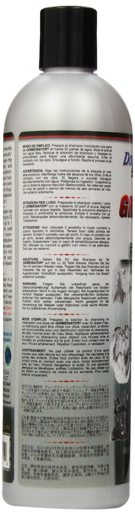 Groomer's Edge Grimeinator – flacon concentré idéal pour diluer selon les besoins.