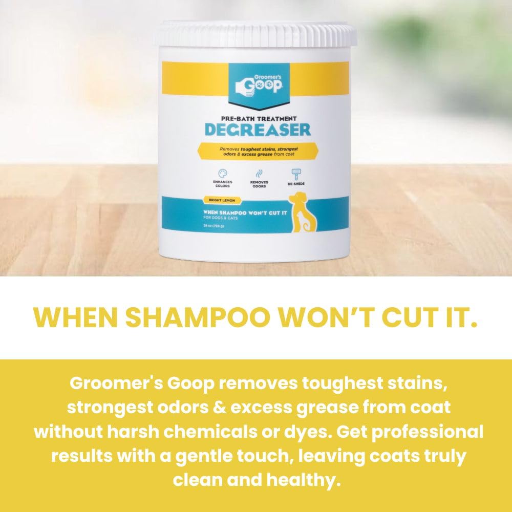 Groomers GOOP: texture mousse agréable lors de l’application sur le pelage.