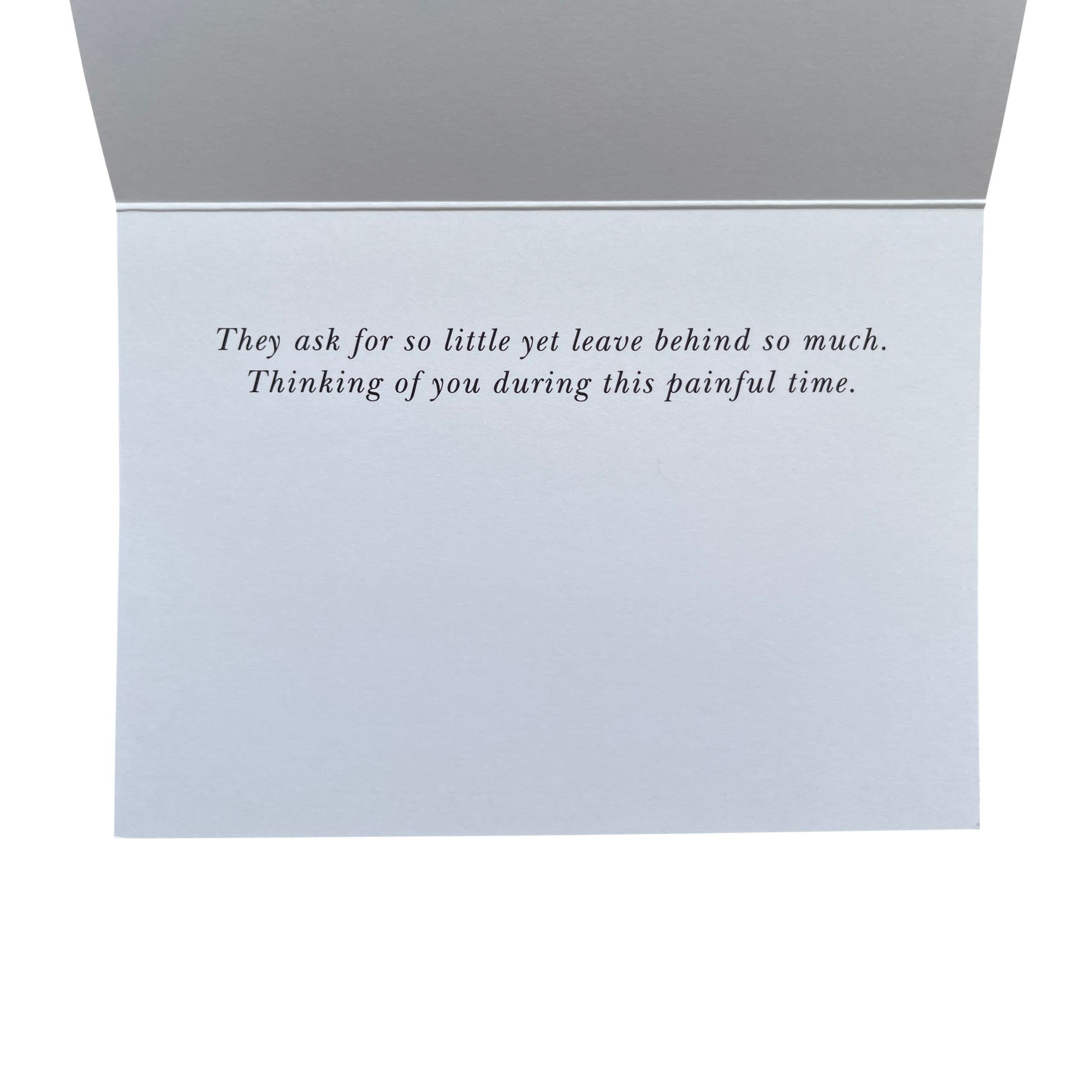 Groomers Margins cartes condoléances avec enveloppes incluses pour une presentation soignee