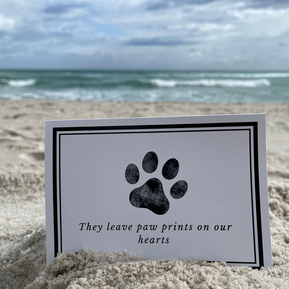 Groomers Margins cartes condoléances animaux design élégant pour usage en clinique
