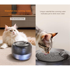 GROOVYPETS fontaine-eau-translucide arrêt-auto évite le pompage à sec