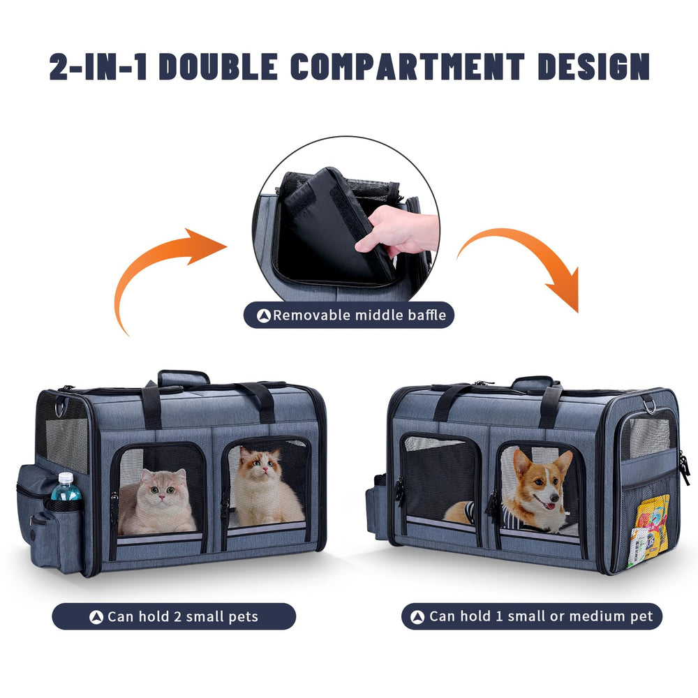 Groxkox compartiments frontaux zippés offrent un rangement pratique lors du trajet.