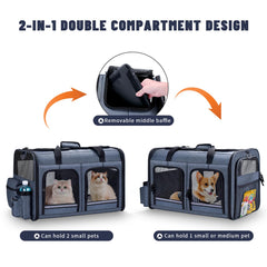 Groxkox compartiments frontaux zippés offrent un rangement pratique lors du trajet.