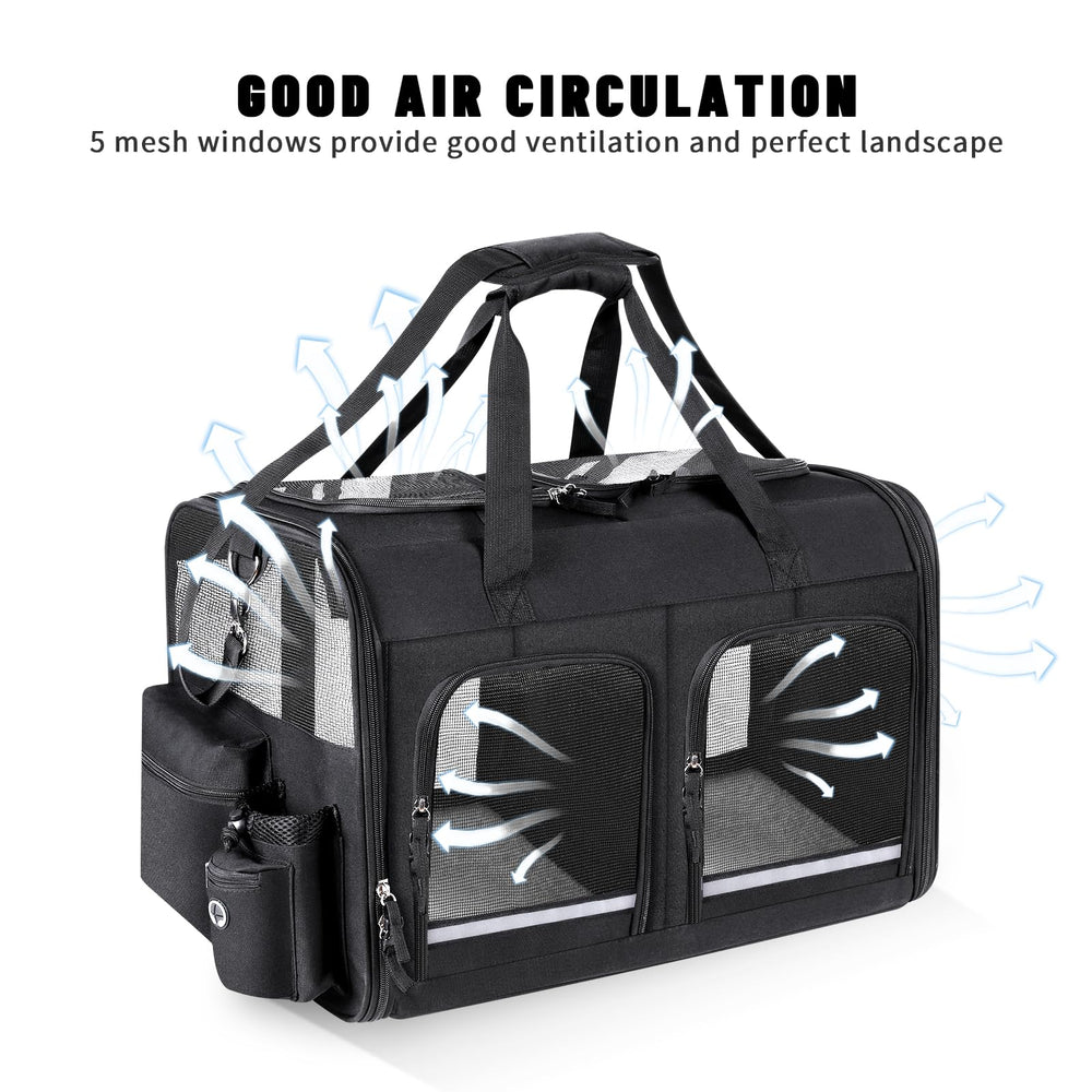 Groxkox porte-chat double léger, idéal pour promenades et visites.