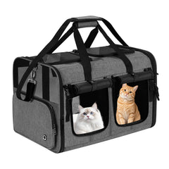 Groxkox porteur-chat double avec fermetures frontales pour accès rapide et sécurité.