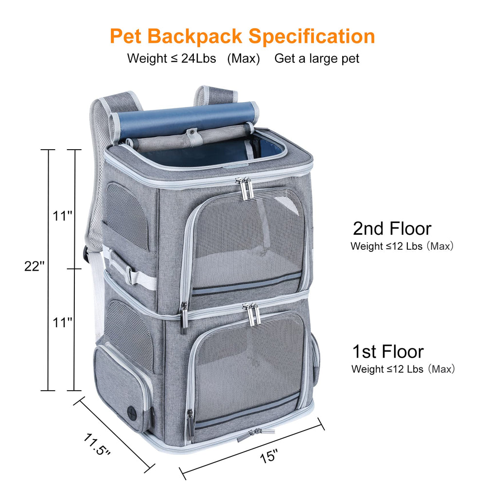 Groxkox ventilation-maillage dos, flux d air constant pour chats et chiens.