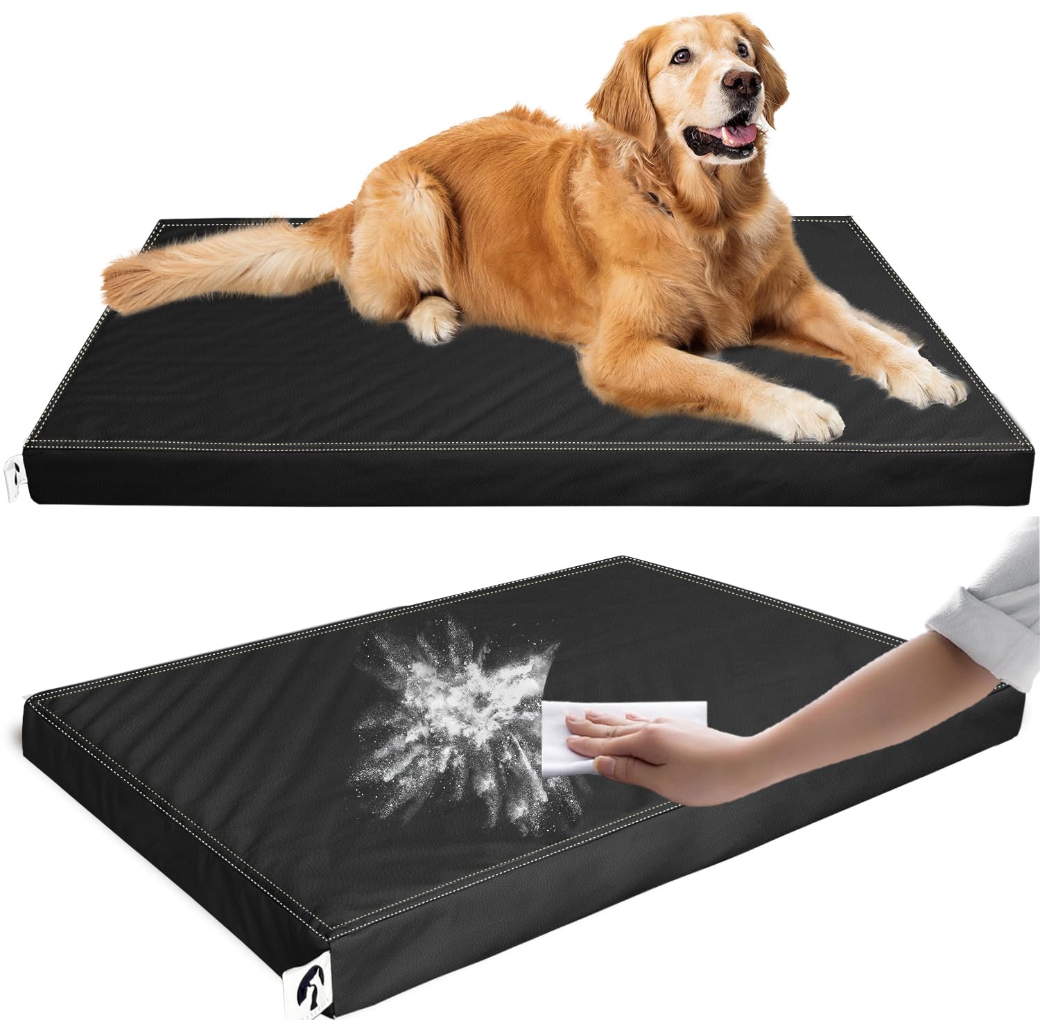 Le lit GUANGDEEN imperméable offre une surface facile à nettoyer et durable.