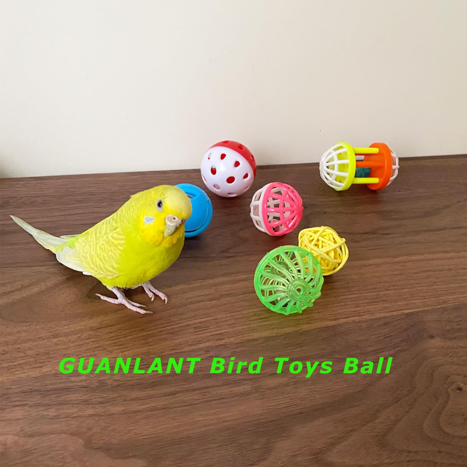 Guanlant boules en rotin naturel — textures variées pour la mastication et le bec