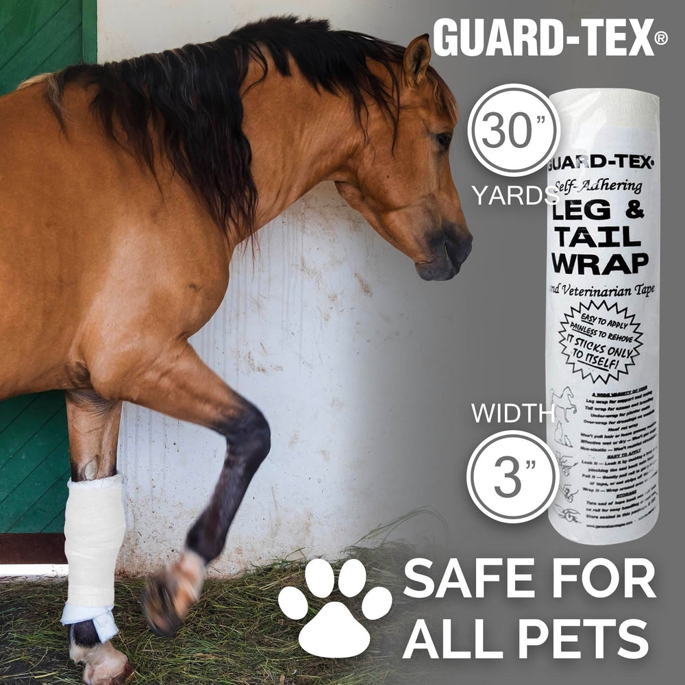 Guard-Tex Wrap auto-adhésif ne colle pas à la peau.