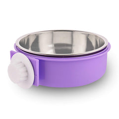 Guardians bol cage amovible en inox violet, pratique et stable.