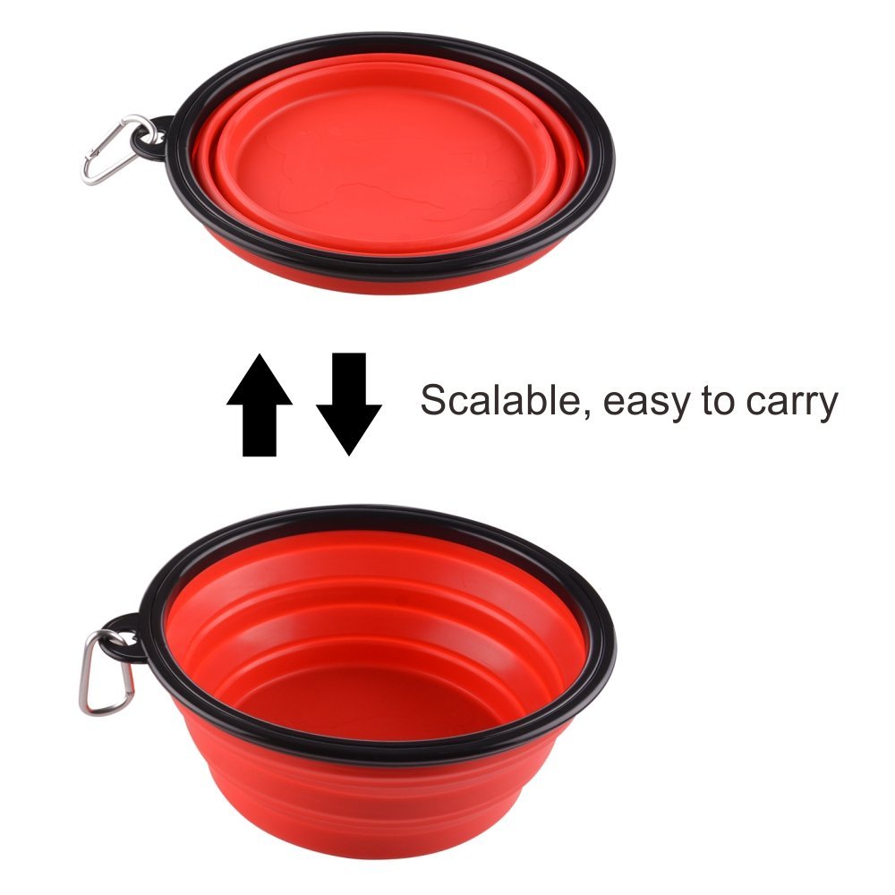 Bol rouge Guardians en extérieur, pratique pour boire