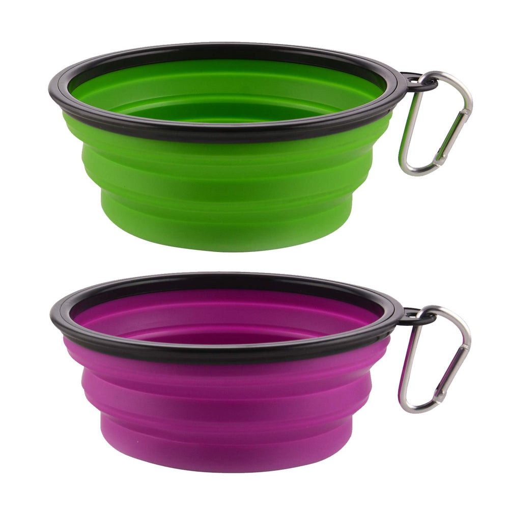 Guardians bol pliable violet, 34oz, pratique pour les balades avec votre chien