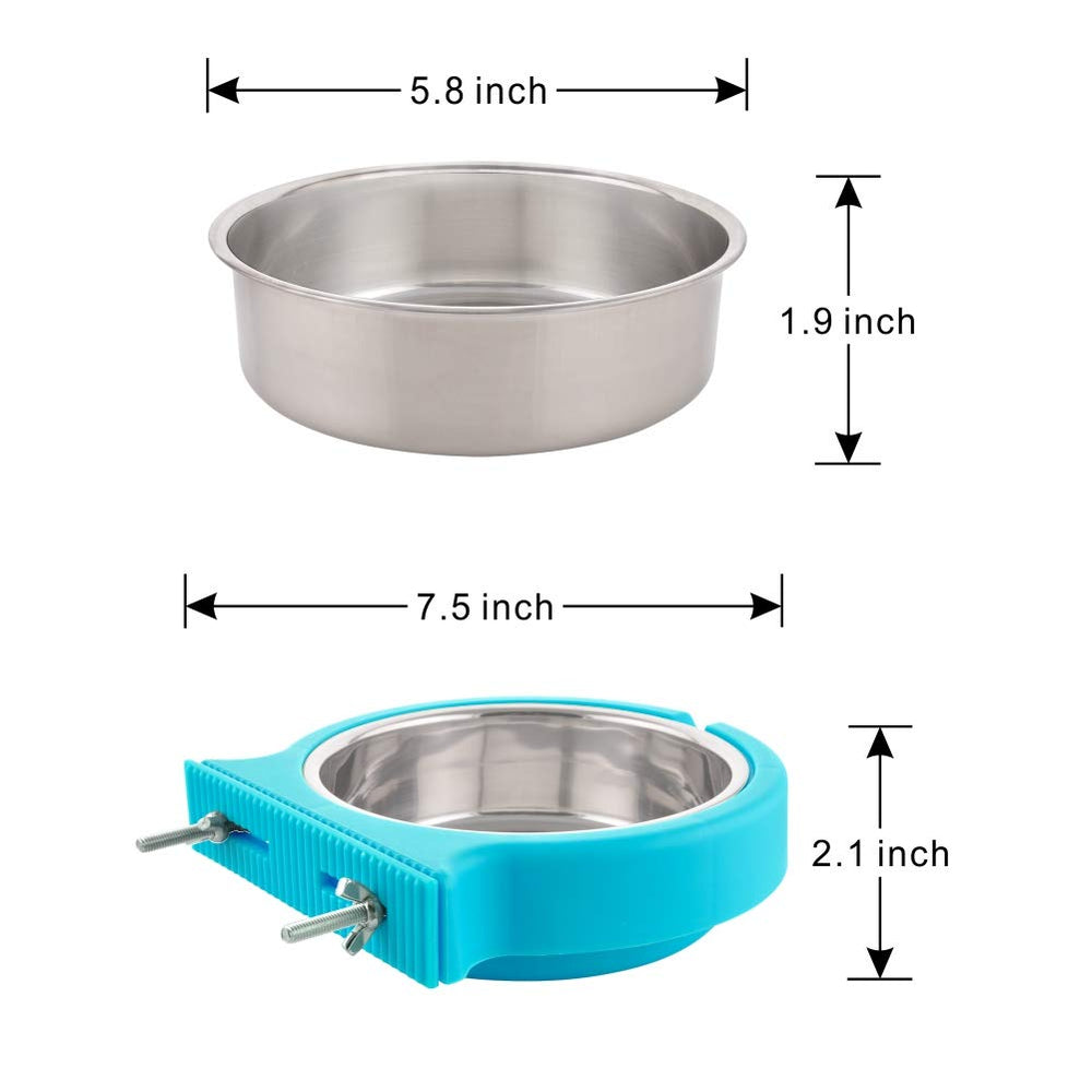 Clip ondulé bleu Guardians garantit un maintien durable sur diverses cages.