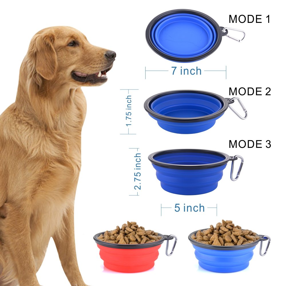 Guardians gamelle chat et chien pliable, parfaite pour intérieur et extérieur.