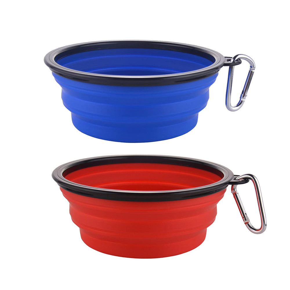 Guardians gamelle chien pliable bleue, 34oz, pratique pour voyages et promenades.