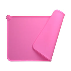 Guardians Tapis alimentation en silicone anti-glisse rose recueillant aliments et liquides.