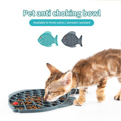 Tapis de léchage Guardians poisson bleu-gris, idéal pour l anxiété et le régime lent