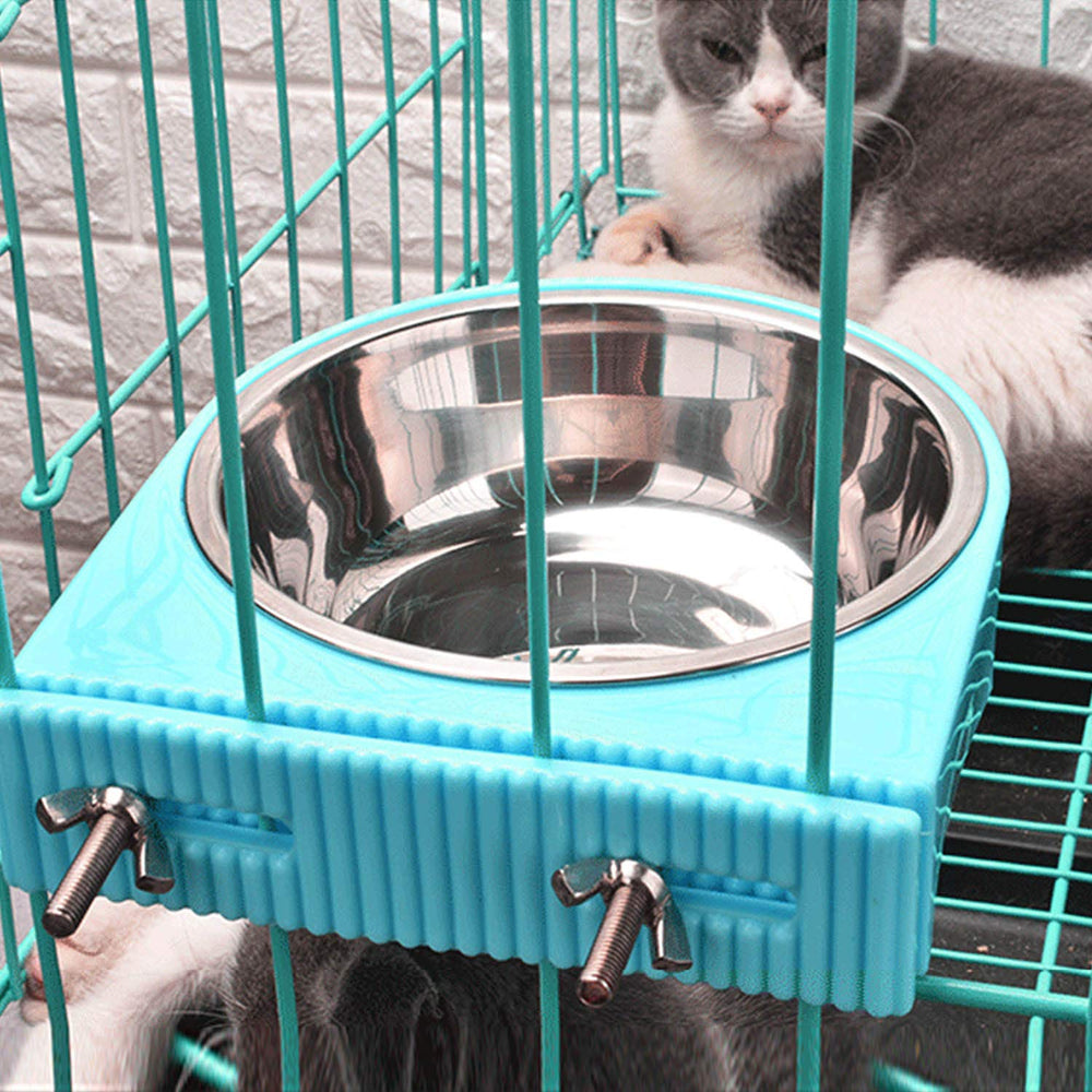 Verrouillage croisé Guardians fixe solidement la gamelle sur la cage pour sécurité.