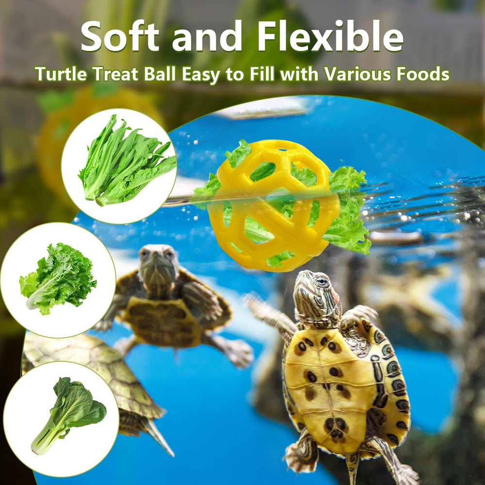 Balle d’alimentation tortue Gucvdnple, ouverture large pour nourrir sans stress.