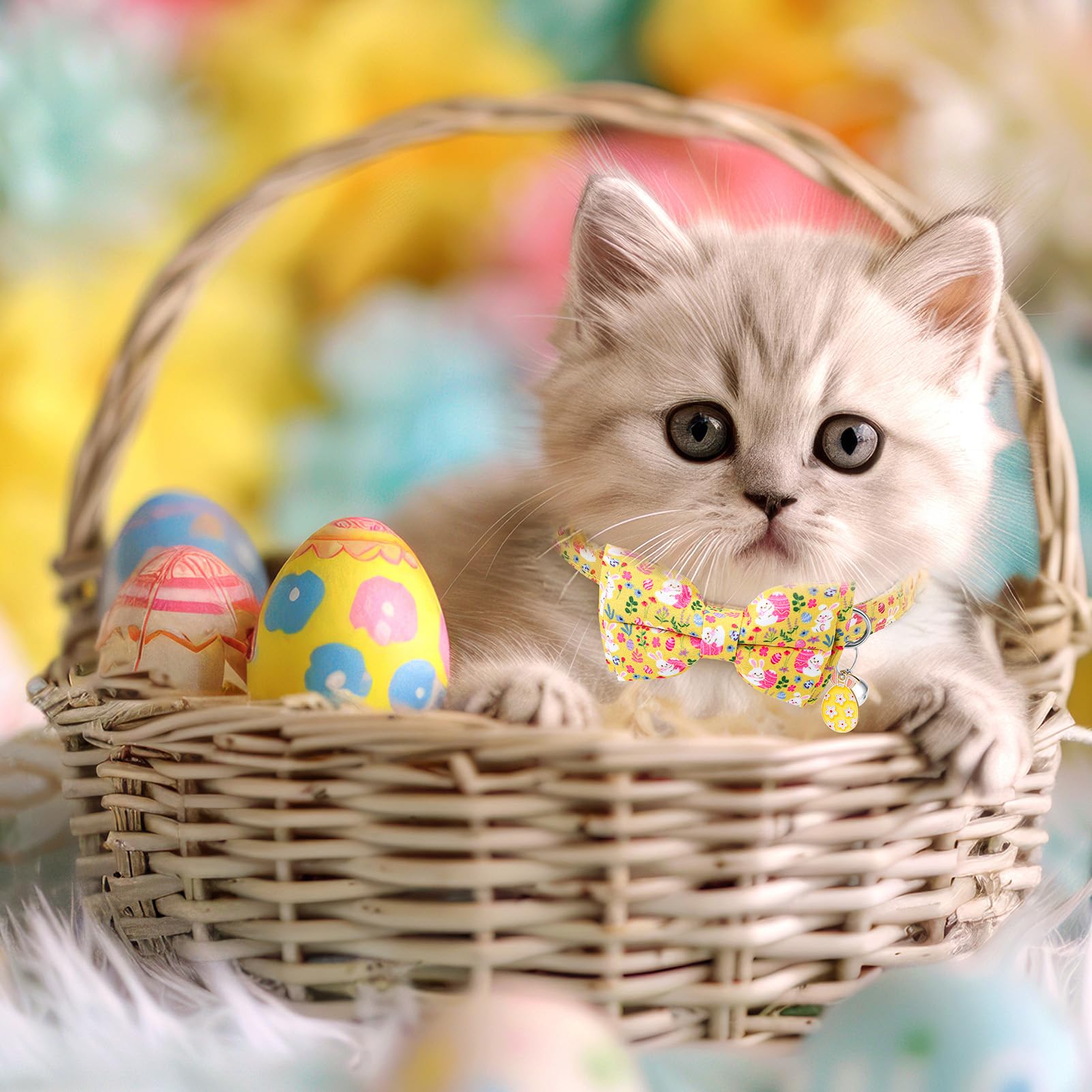 Guiqulai cadeau ideale pour amoureux des chats Paques.